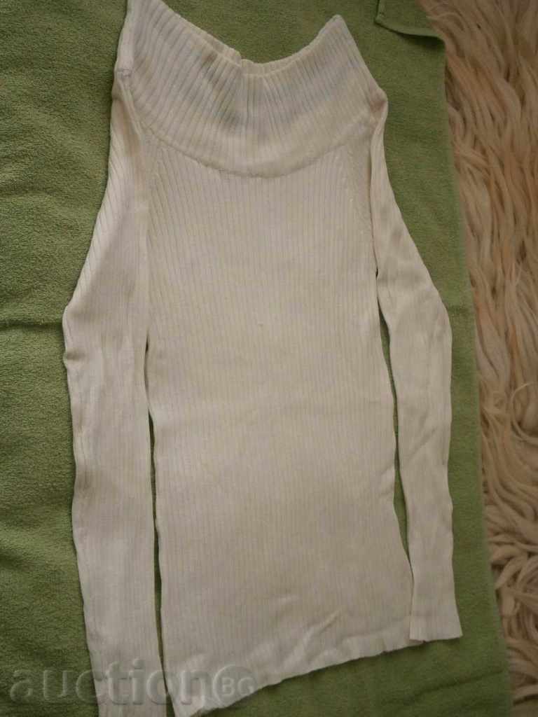 Аукцион Машинно плетена бяла блуза T A L L Y W E I J L, нова, разме Аукцион Машинно плетена бяла блуза T A L L Y W E I J L, нова, разме