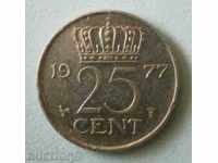 25 cents 1977 Netherlands