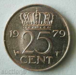 25 cents 1979 Netherlands