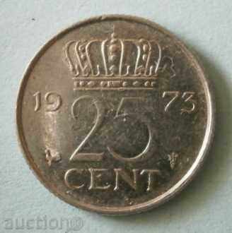 25 цента 1973 г. Холандия