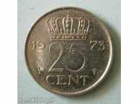 25 cents 1973 The Netherlands