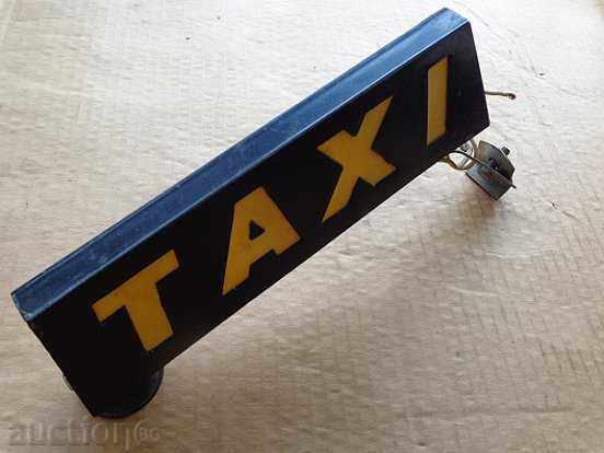 An old plastic plaque of a co-op taxi with price 40.00 BGN | € 20.45 An old plastic plaque of a co-op taxi with price 40.00 BGN | € 20.45