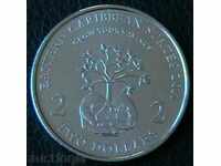 2 долара 2011, Източно Карибски Щати