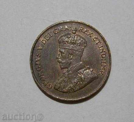 Canada 1 cent 1920 uncirculated coin magnificent with price 40.00 BGN | € 20.45