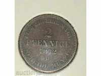 Germany 2 Pennings 1872 IN