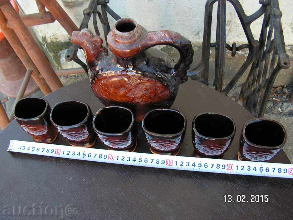 4840. STATE BETWEEN SERVICE GLASSED CERAMICS with price 15.00 BGN | € 7.67 4840. STATE BETWEEN SERVICE GLASSED CERAMICS with price 15.00 BGN | € 7.67
