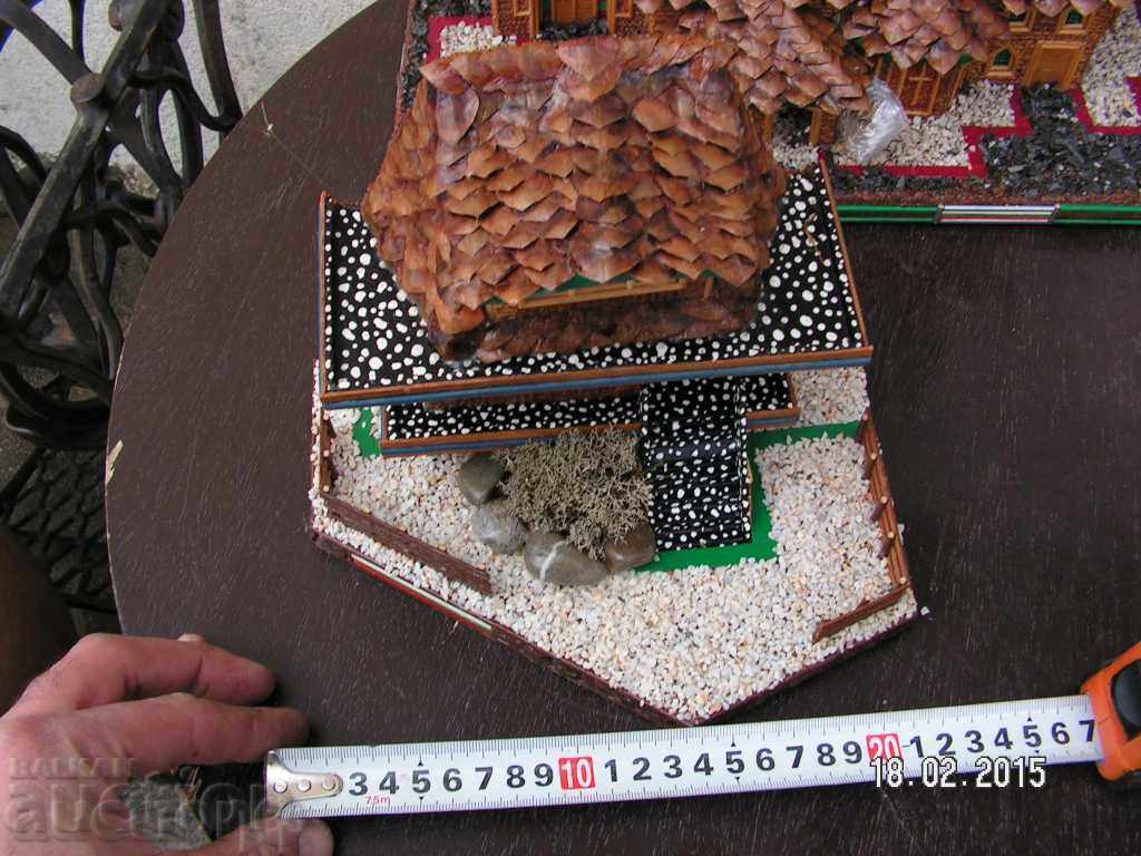 4857. BEAUTIFUL WOODEN HOUSE MODEL FULLY MANUFACTURING EES with price 55.00 BGN | € 28.12