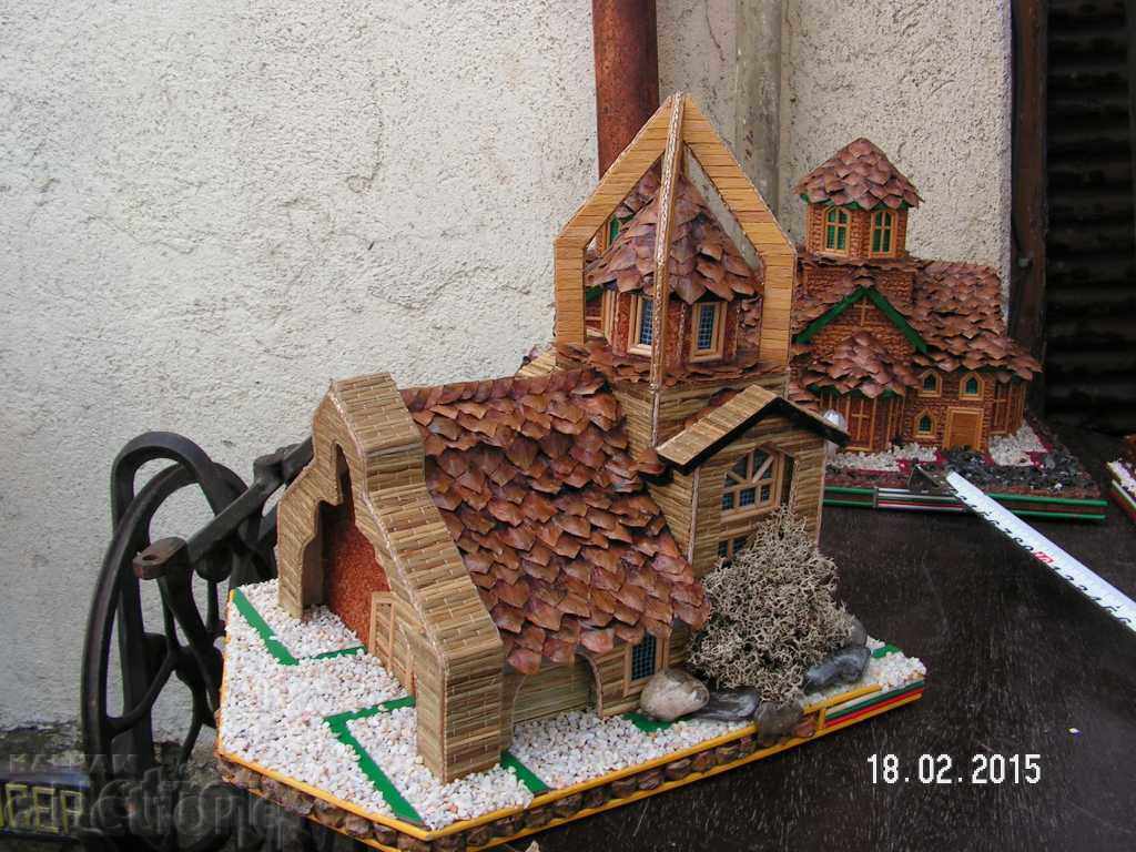 4858. BEAUTIFUL WOODEN CHURCH MODEL with price 90.00 BGN | € 46.02 4858. BEAUTIFUL WOODEN CHURCH MODEL with price 90.00 BGN | € 46.02