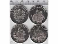 set 3 coins of 1 dollar 2014, Gilberto Islands