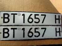 Aluminum registration numbers, plate, plate