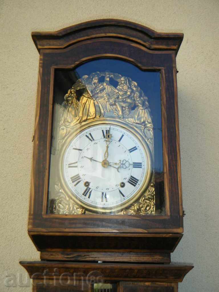 Старинен салонен часовник ФРЕНСКИ уникален изкл.рядък с ДАТА