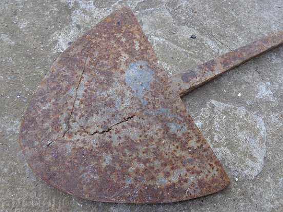 Lemish de la plug vechi forjat manual, chiryaslo, fier forjat - 5