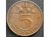 Netherlands 5 cents 1963