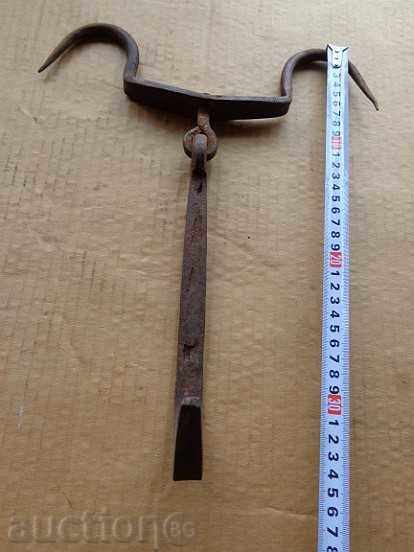 Forged buttock, hook, wrought iron - 6 Forged buttock, hook, wrought iron - 6