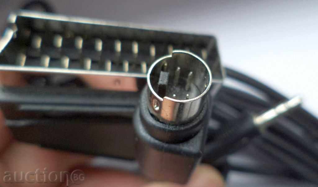 SCART σε 3.5mm jack και S-video καλώδιο 10μ για PC σε TV / DVD με τιμή € 6.00 | 11.73 BGN SCART σε 3.5mm jack και S-video καλώδιο 10μ για PC σε TV / DVD με τιμή € 6.00 | 11.73 BGN
