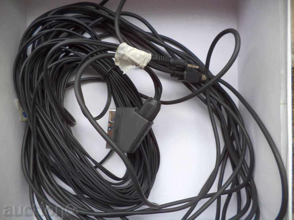 Δημοπρασία SCART σε 3.5mm jack και S-video καλώδιο 10μ για PC σε TV / DVD Δημοπρασία SCART σε 3.5mm jack και S-video καλώδιο 10μ για PC σε TV / DVD