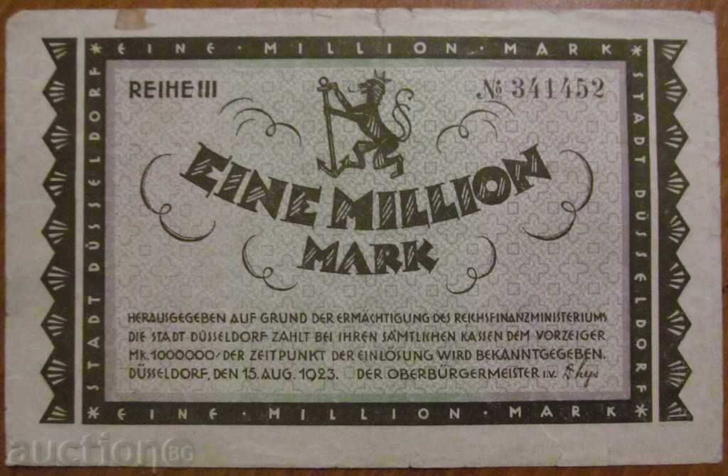 1 MILLION MARKS 1923