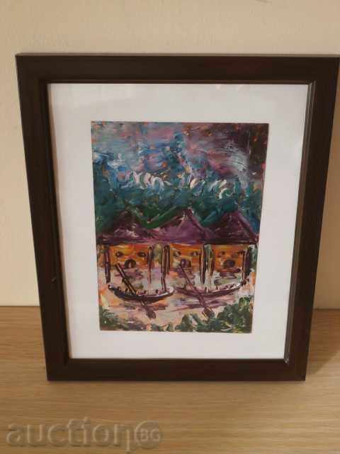 Oil painting series from Africa-11 - 5 Oil painting series from Africa-11 - 5