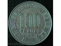 100 φράγκα 1975, Κονγκό