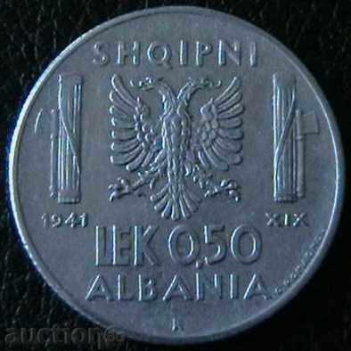 0.50 light 1941 (magnetic), Albania