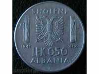 0.50 лек 1941(магнитна), Албания