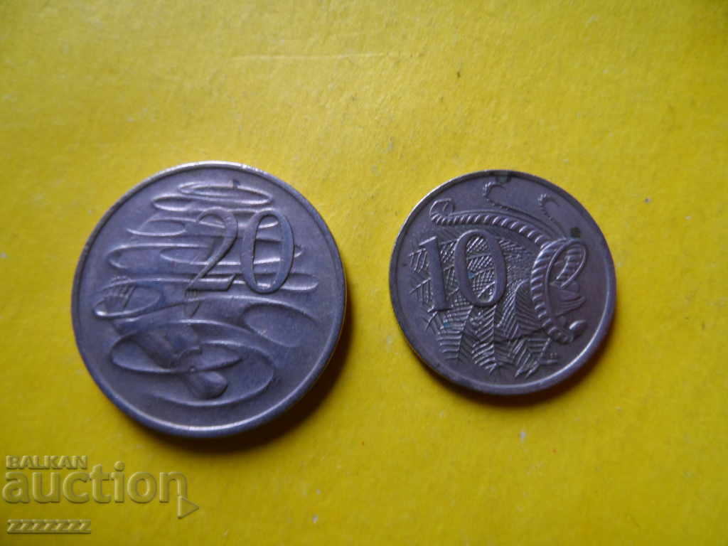 20 and 10 cents Australia - 2 with price 8.00 BGN | € 4.09 20 and 10 cents Australia - 2 with price 8.00 BGN | € 4.09