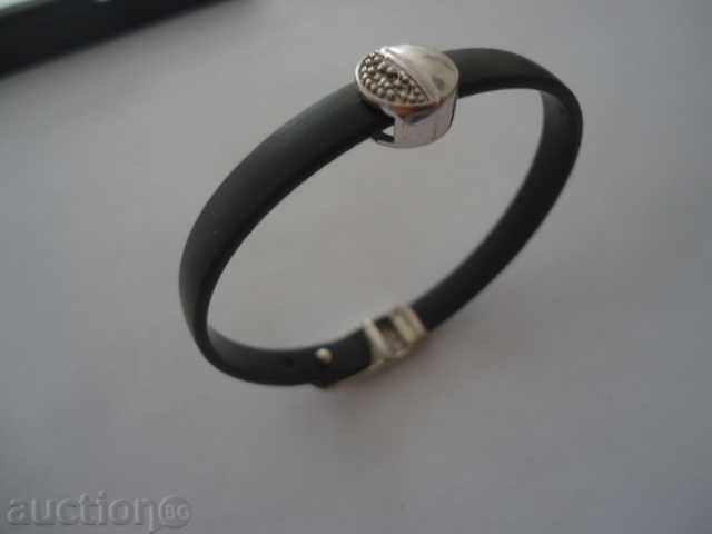 ΓΥΝΑΙΚΕΣ βραχιόλια σιλικόνης και ασήμι - 5