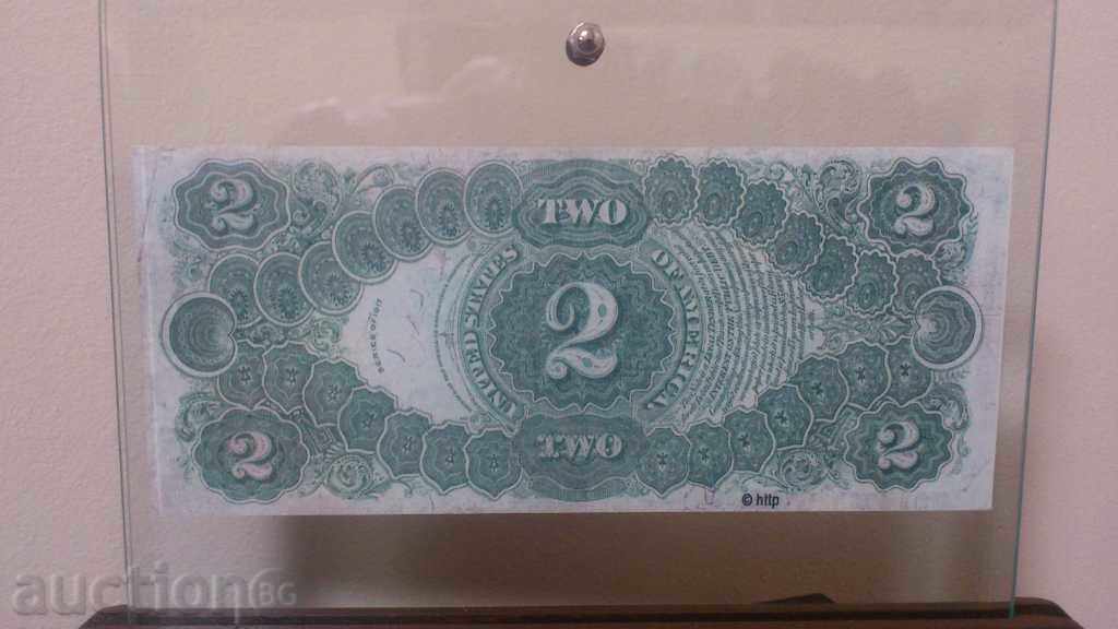 Παράδοση λογαριασμούς Souvenir - $ 2 1917 Παράδοση λογαριασμούς Souvenir - $ 2 1917