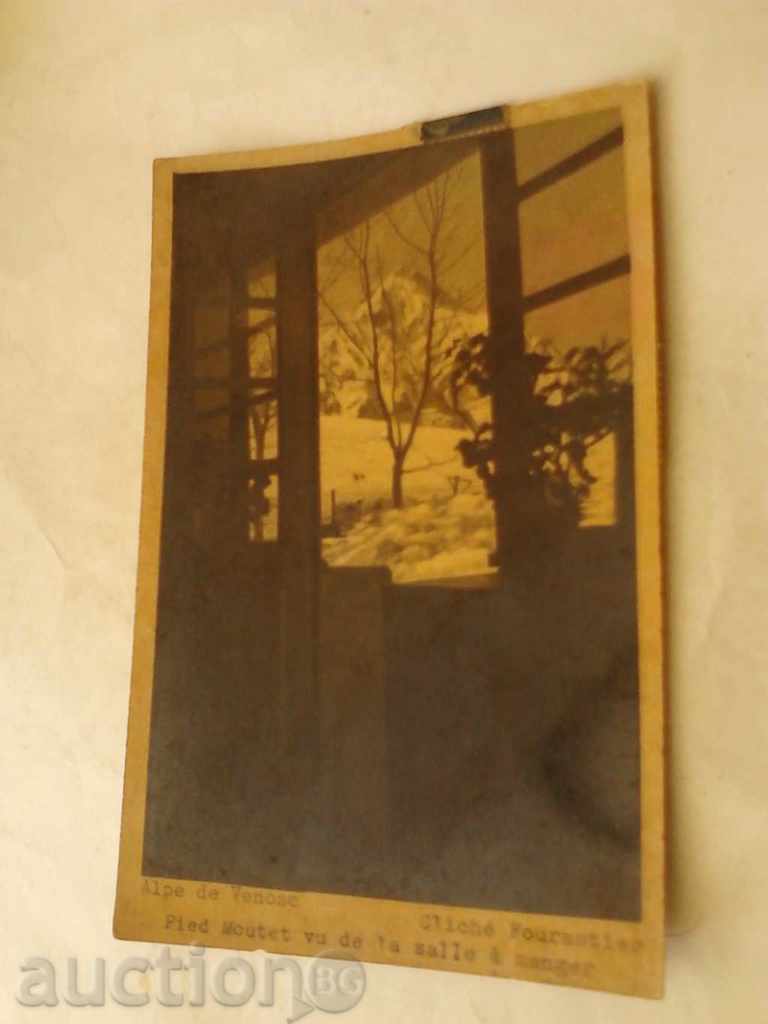 Carte poștală cliseu Fourastier Alpe de Venosc 1933