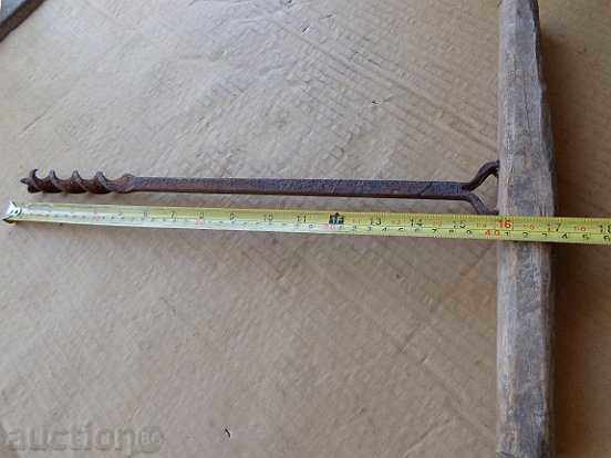 An old primitive crunch, a drill, a screwdriver - 5