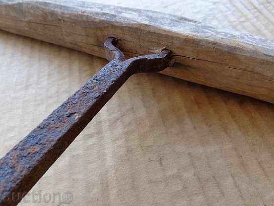 An old primitive crunch, a drill, a screwdriver - 6