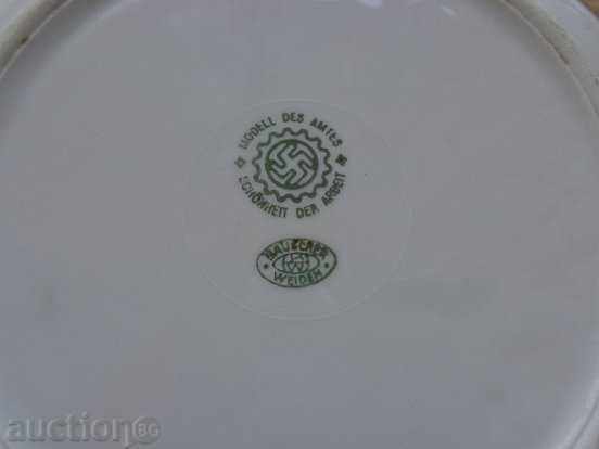 Παράδοση Παλαιό γερμανικό πιάτο, Τρίτο Ράιχ, Βέρμαχτ, πορσελάνη, σέρβις Παράδοση Παλαιό γερμανικό πιάτο, Τρίτο Ράιχ, Βέρμαχτ, πορσελάνη, σέρβις