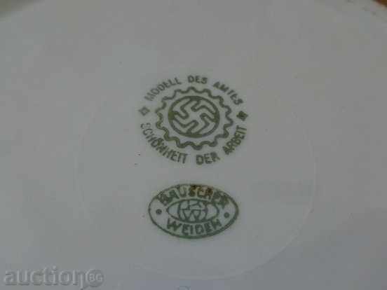 Παλαιό γερμανικό πιάτο, Τρίτο Ράιχ, Βέρμαχτ, πορσελάνη, σέρβις - 5 Παλαιό γερμανικό πιάτο, Τρίτο Ράιχ, Βέρμαχτ, πορσελάνη, σέρβις - 5