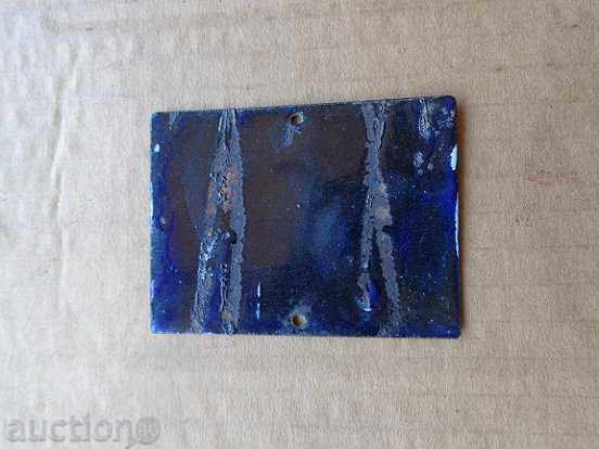 Auction  Enamelled plaque, plaque