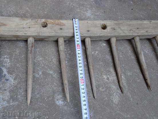 Livrarea Vechi grebla, instrument de lemn, agricole