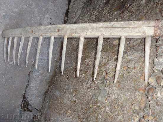 Vechi grebla, instrument de lemn, agricole - 7
