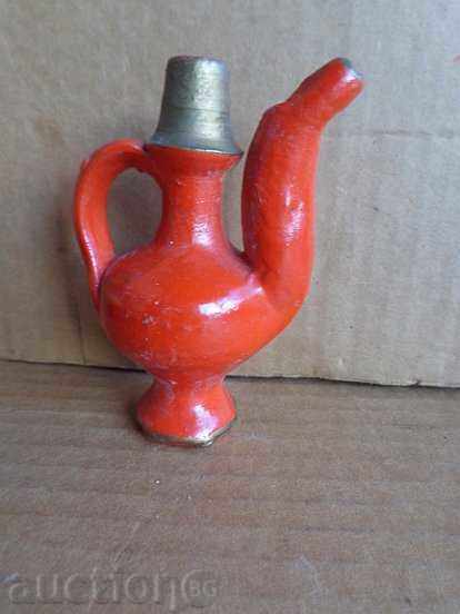 Стара шарена стомничка, стомна, бърдуче, керамика с цена 39.00 лв. | € 19.94 Стара шарена стомничка, стомна, бърдуче, керамика с цена 39.00 лв. | € 19.94