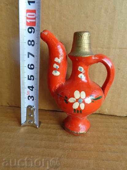 Доставка на Стара шарена стомничка, стомна, бърдуче, керамика Доставка на Стара шарена стомничка, стомна, бърдуче, керамика