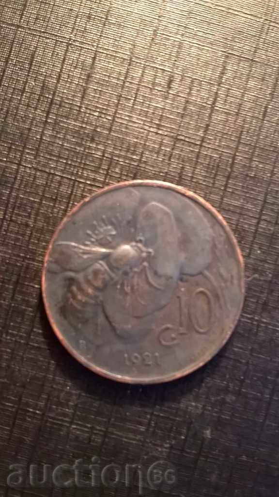 10 centesimi 1921 Tsentesimi Ιταλία με τιμή 9.00 BGN | € 4.60 10 centesimi 1921 Tsentesimi Ιταλία με τιμή 9.00 BGN | € 4.60