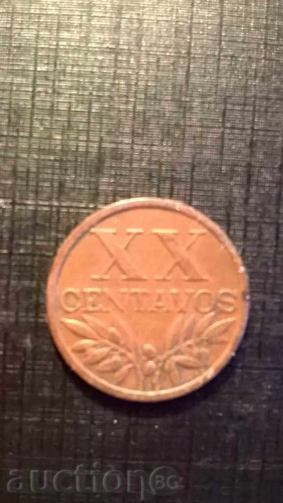 20 cents XX centavos 1910th Portugal - rare
