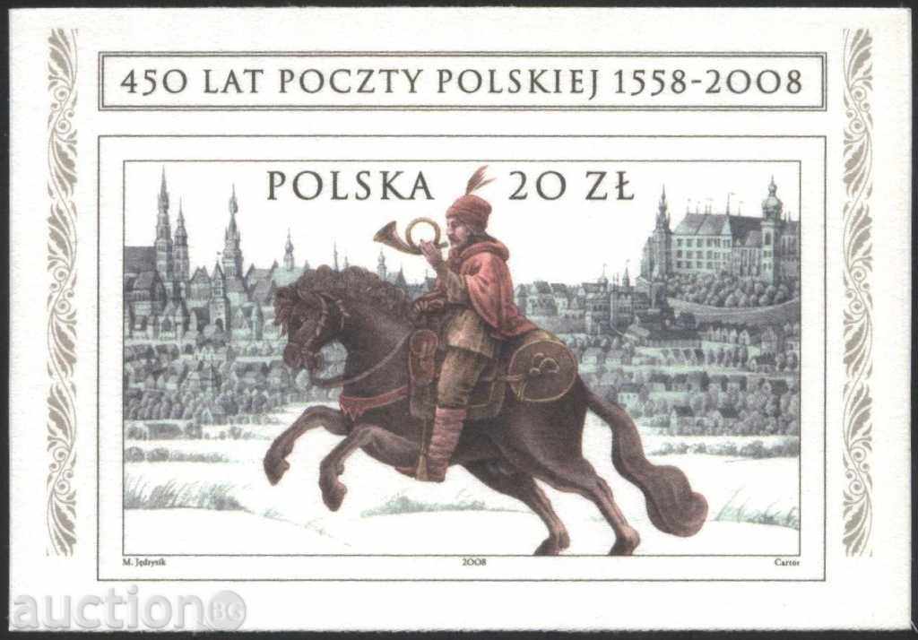 Pure Block 450 Years Mail 2008 from Poland