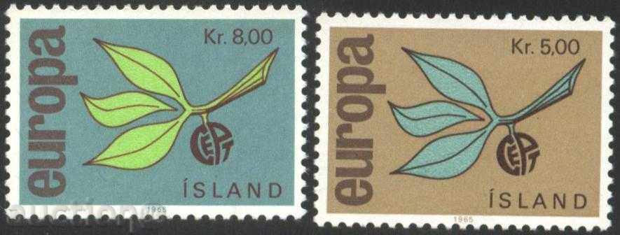 Чисти марки  Европа СЕПТ  1965 от Исландия