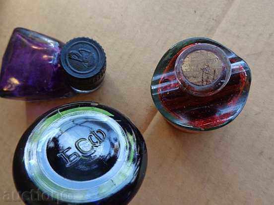 Lot old ink bottles, bottles, ink cartridges - 6 Lot old ink bottles, bottles, ink cartridges - 6