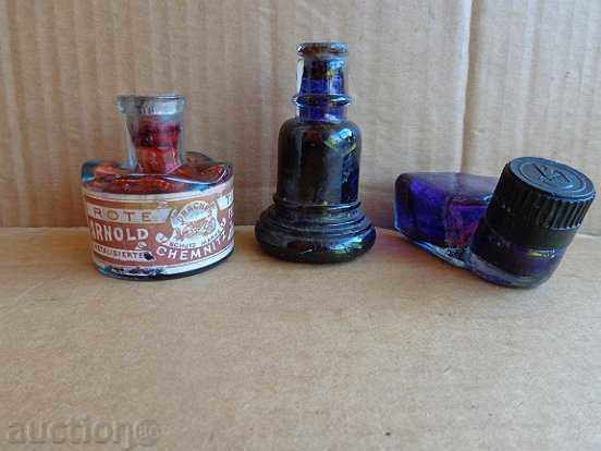 Lot old ink bottles, bottles, ink cartridges Lot old ink bottles, bottles, ink cartridges