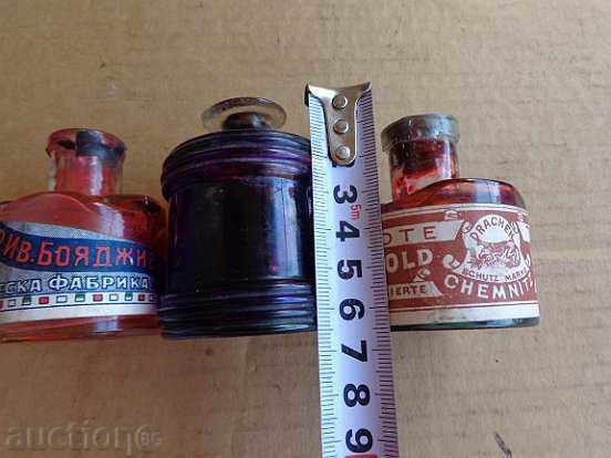 Auction Lot old ink bottles, bottles, ink cartridges Auction Lot old ink bottles, bottles, ink cartridges