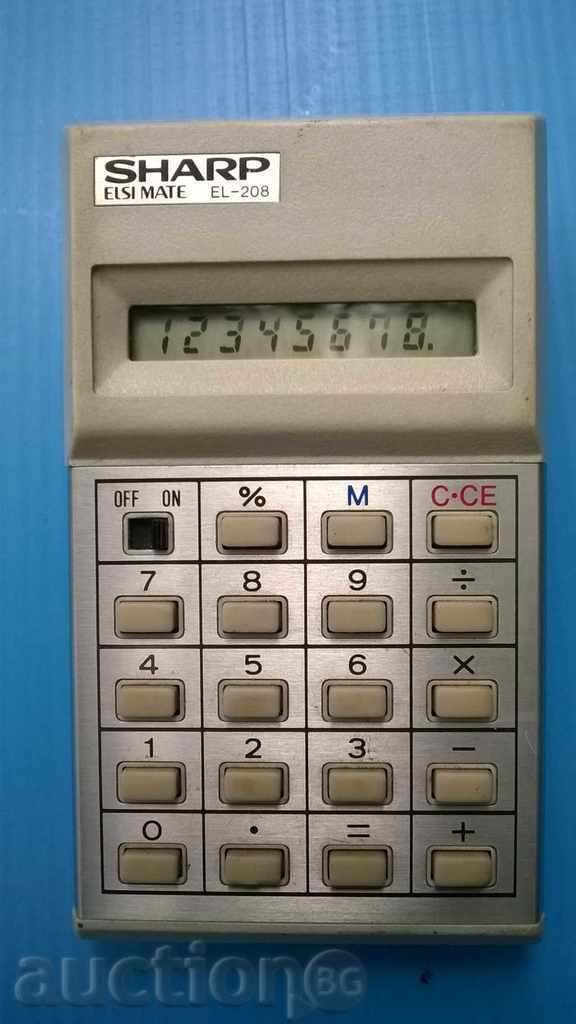 Old calculator SHARP EL-208 with price 10.00 BGN | € 5.11 Old calculator SHARP EL-208 with price 10.00 BGN | € 5.11