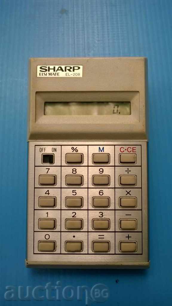 Стар калкулатор SHARP EL-208
