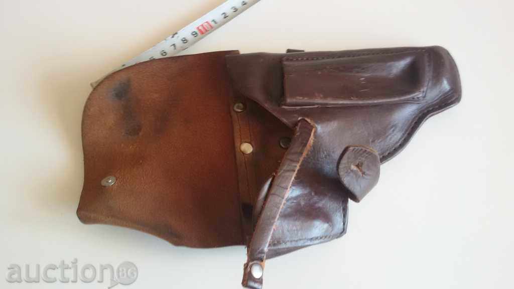 Delivery of a leather old gun holster Delivery of a leather old gun holster