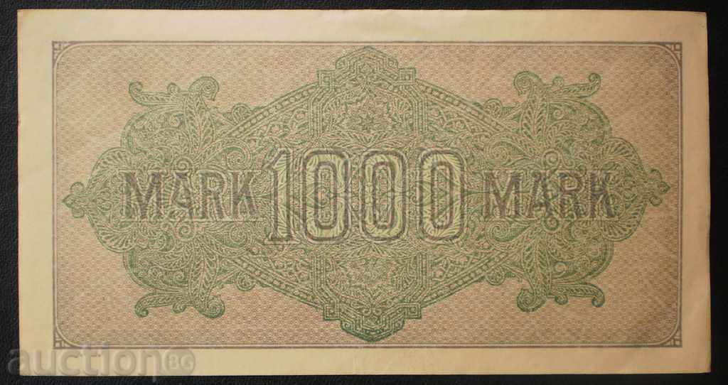 Банkнота  Германия  1000  Марки  1922 UNC с цена € 1.53 | 2.99 лв.