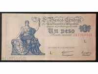 Banknota Αργεντινή 1 Peso 1947 XF